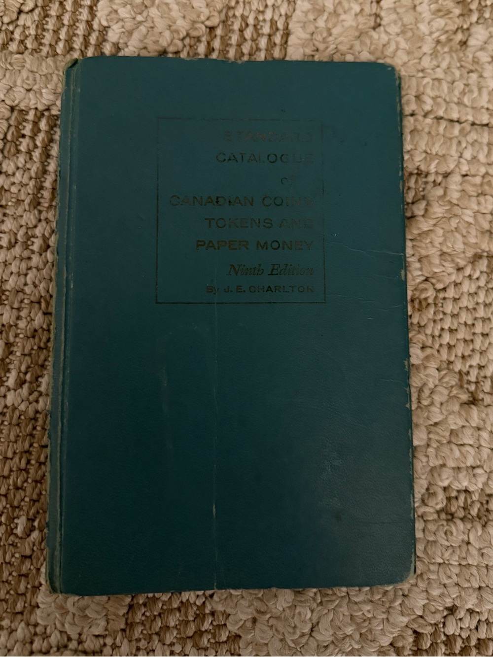 Vintage hardcover book identify Canadian coins and currency Canada rare coin